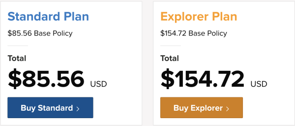 world nomads travel insurance costs