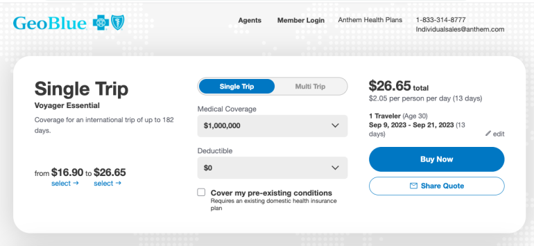 tick travel insurance pregnancy