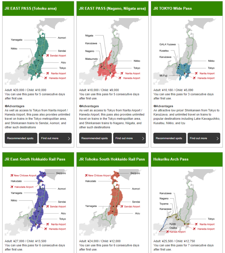 japan travel pass cost