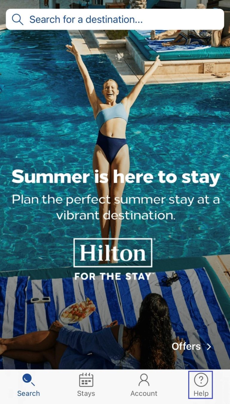 hilton travel help