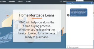 PNC's website offers a live chat that allows customers to ask questions and get answers in real time.