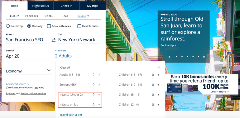 united travel policy for minors