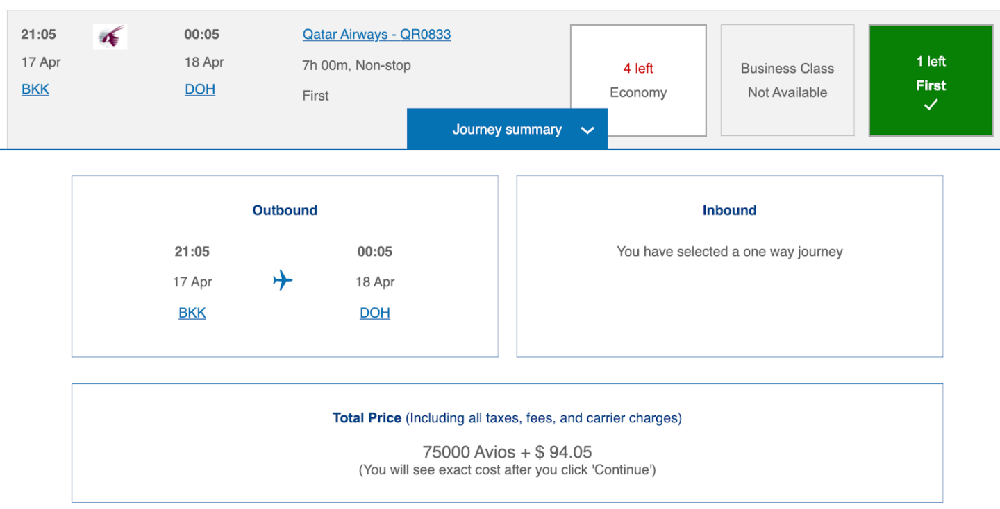 qatar airways classes of travel