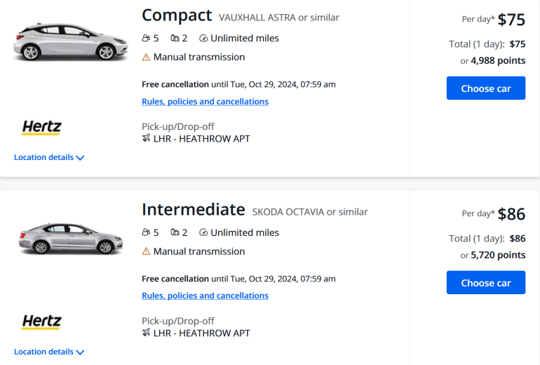 using chase points for travel