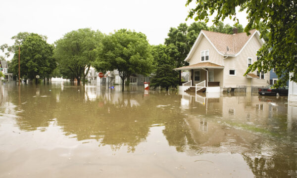 flooded house