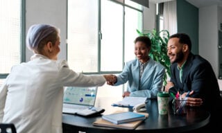 People in a meeting