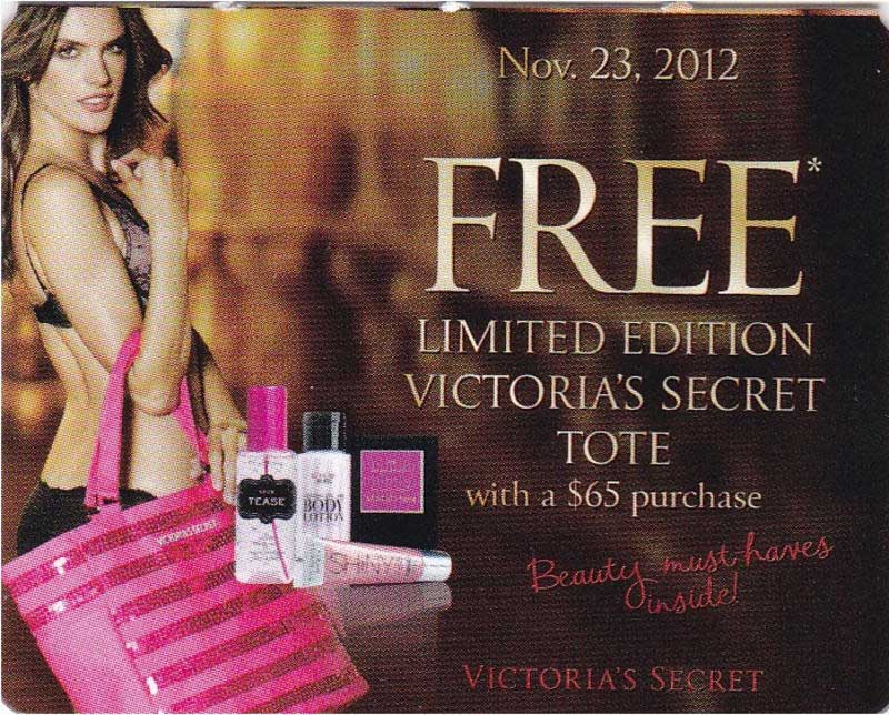 Victoria’s Secret Black Friday Ad - Free Tote Promotion - NerdWallet | Shopping
