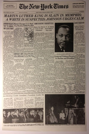 EstrangedEphemera - MLK Assassination New York Times