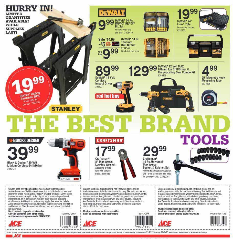 Ace Hardware Black Friday 2013 Ad Find The Best Ace Hardware
