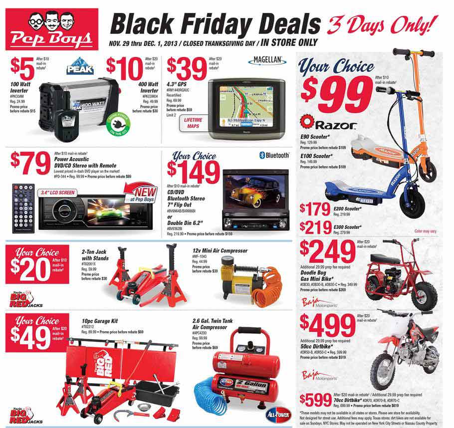 Pep Boys Black Friday 2013 Ad Find The Best Pep Boys Black Friday 