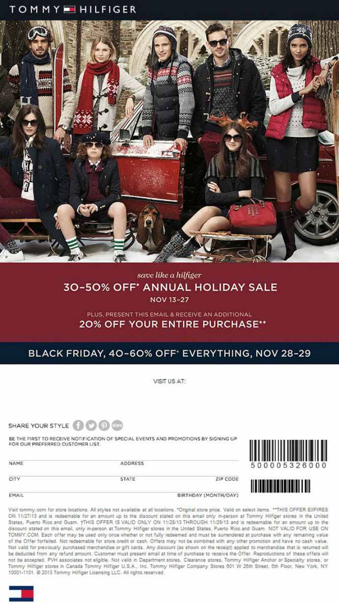 black friday tommy hilfiger