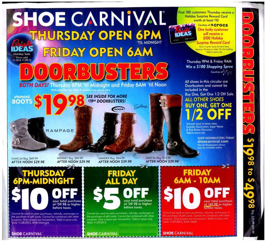 shoe carnival buy one get one free