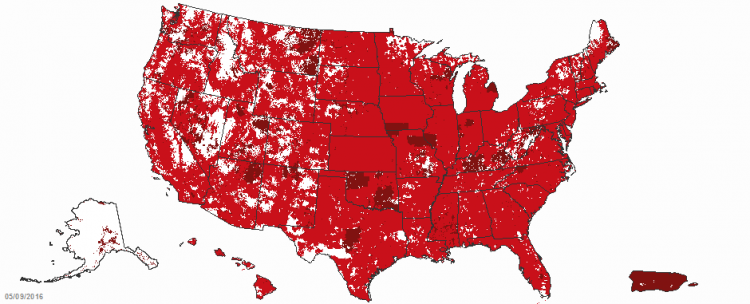 Verizon Prepaid Coverage Map