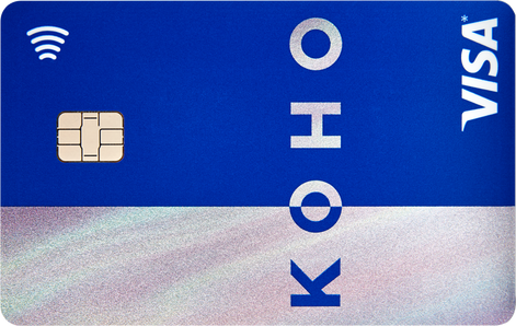 KOHO Premium Reloadable Prepaid Visa Card