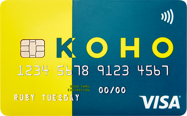 KOHO Standard Prepaid Visa Card