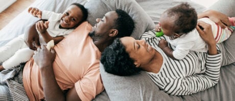 Young family of four celebrates buying their first home in BC