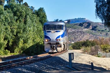 Amtrak Pacific Surfliner train F59PHI diesel locomotive
