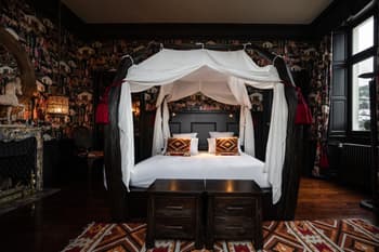 Furniture, Indoors, Bed