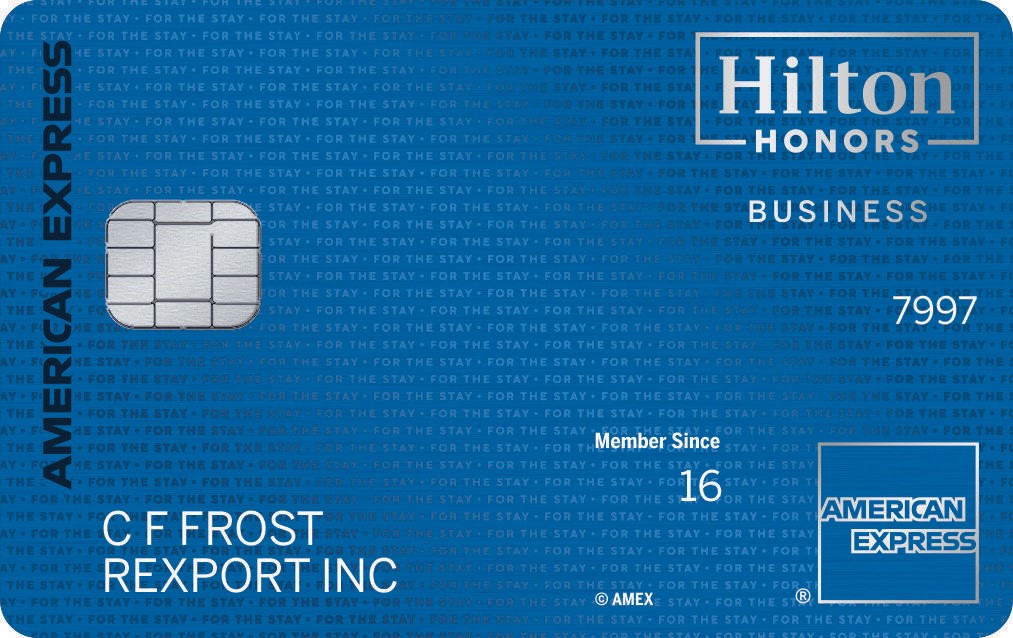 The Hilton Honors American Express Business Card Image