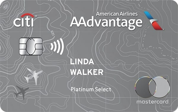 Citi® / AAdvantage® Platinum Select® World Elite Mastercard® card image