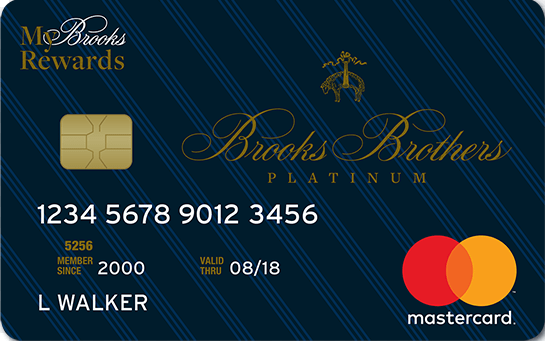 GE Capital Retail Bank Brooks Brothers Platinum MasterCard® Credit Card