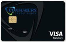 Consumers Credit Union Visa Signature Cash Rebate Card