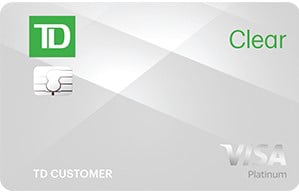 TD Bank TD Clear Visa Platinum Credit Card