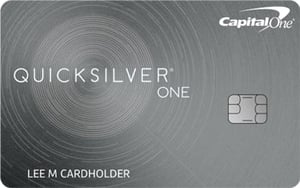 Capital One QuicksilverOne Cash Rewards Credit Card card image