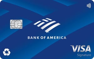 Bank of America® Travel Rewards credit card for Students card image