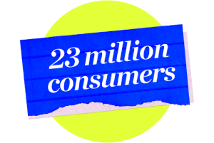 23 million consumers