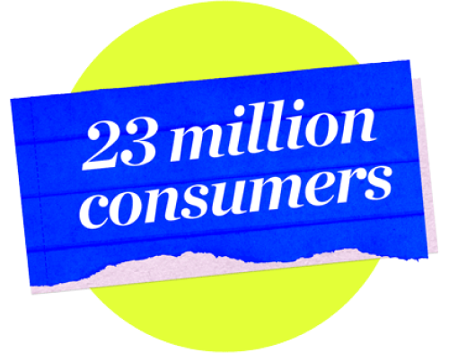 23 million consumers