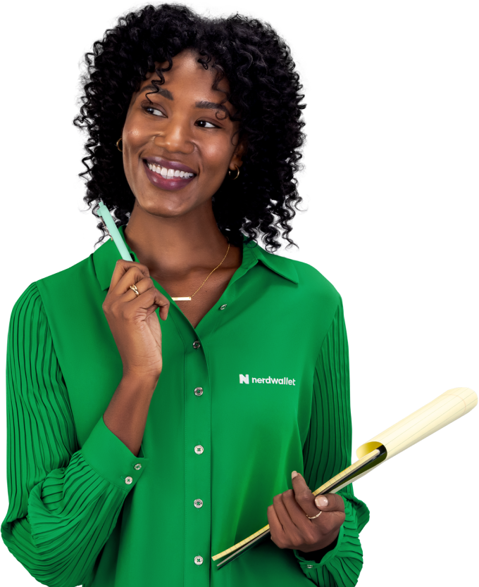 Smiling person with tablet