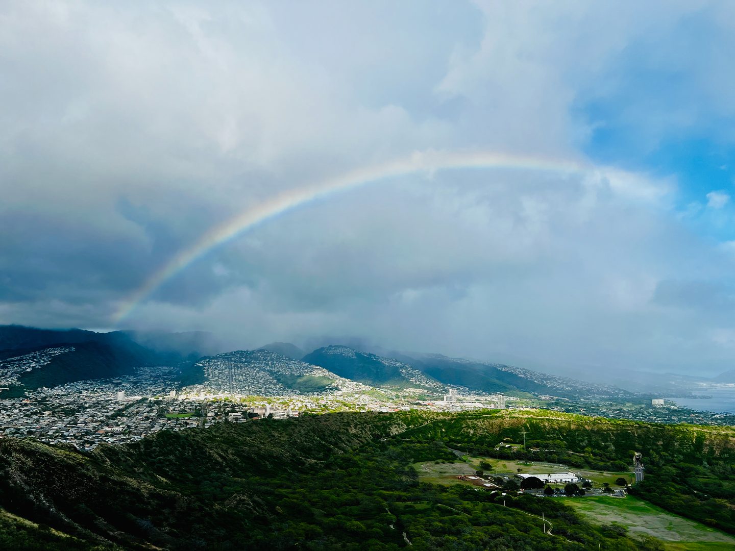 Visiting during shoulder season might mean more rain — but also more rainbows. (Photo by Sally French)