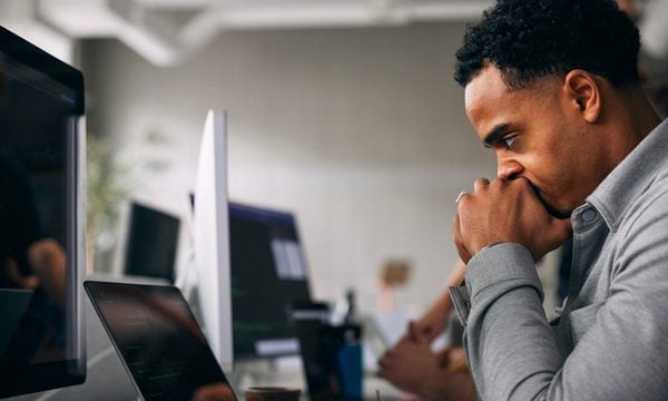 Person at computer