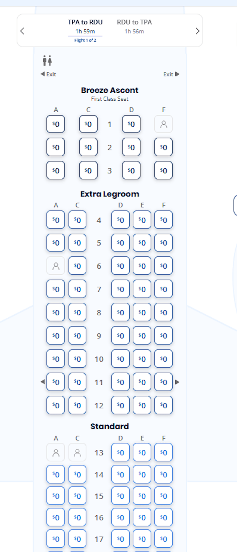 Breeze Airways Seating Chart What to Know NerdWallet