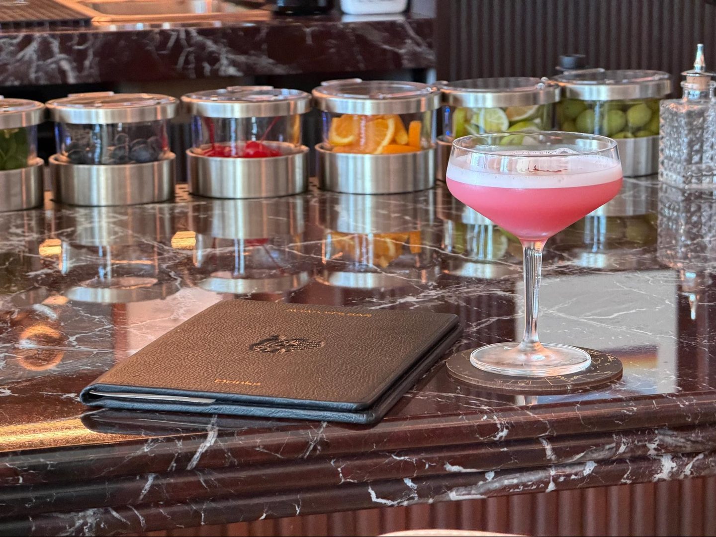 Inside of Air India’s New Top class Living room in San Francisco Alcohol, Beverage, Cocktail