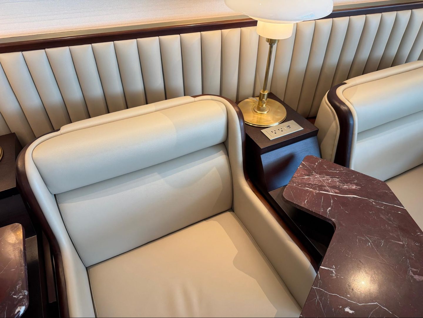 Inside of Air India’s New Top class Living room in San Francisco Furniture, Couch, Transportation