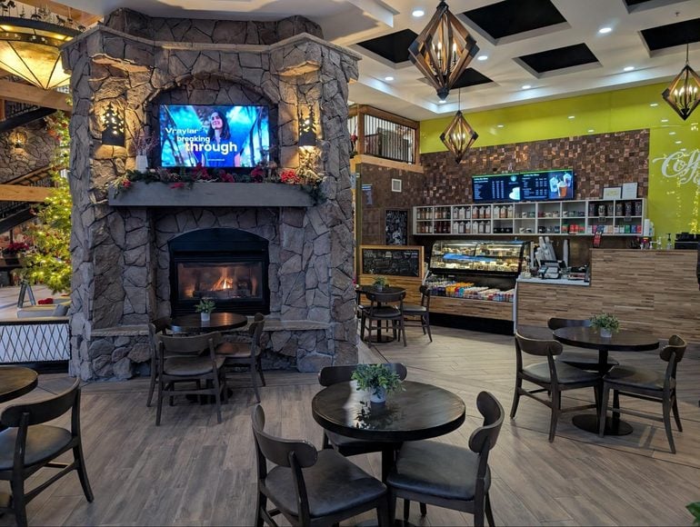Indoors, Interior Design, Fireplace