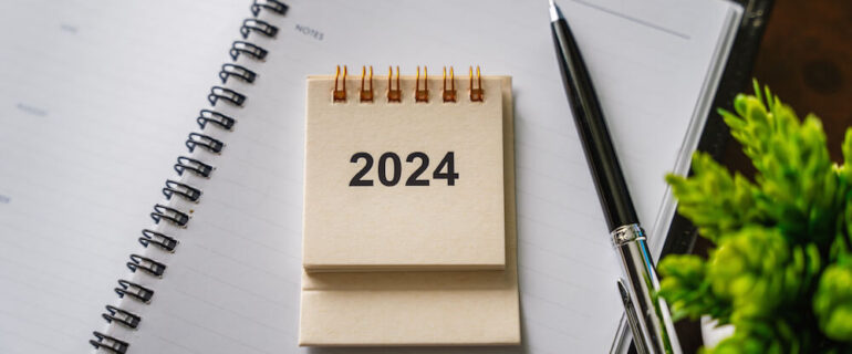2024 calendar for new financial dates