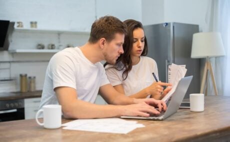 Couple looking at remortgage options to consolidate debt